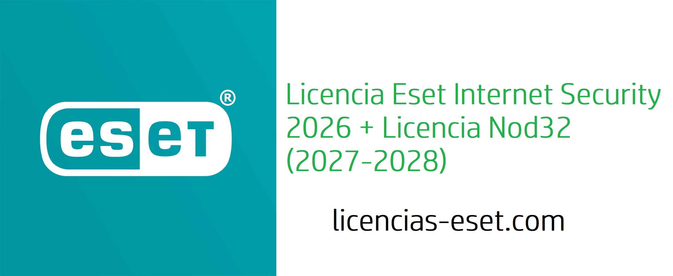 Licencia Eset Internet Security 2026 + Licencia Nod32 (2027-2028)